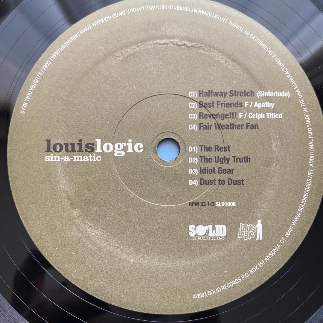 洋楽 2LP Louis Logic Sin a matic SLD1008 2003
