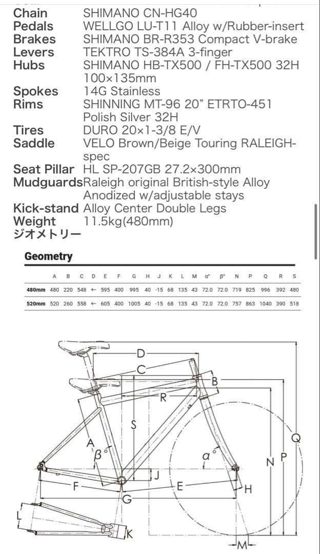 Raleigh ミニベロ グレー※名古屋市内手渡し限定