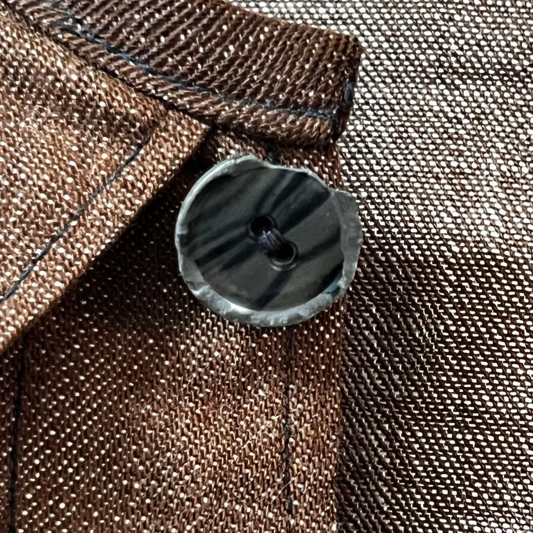 20s 30s vintage ブラウン シャンブレー コート アンティーク