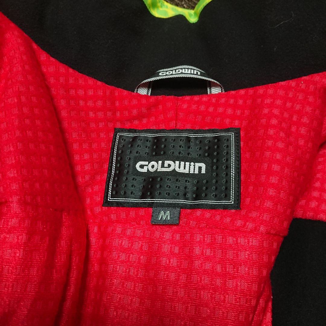 送料無料【GOLDWIN】イエロー×ライトグリーン 幾何学模様スキージャケットM