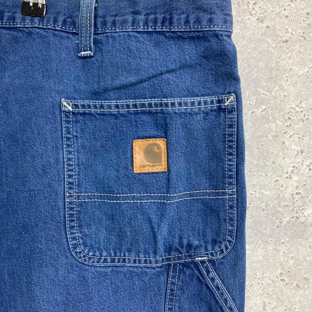 カーハート　ペインターパンツ　ブルーデニム　ビックサイズ　W50 L30