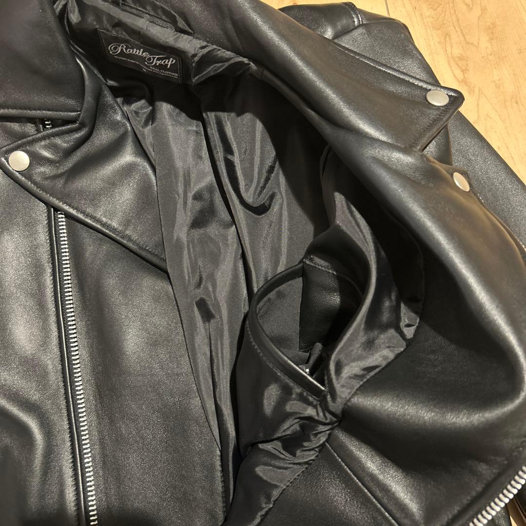 本革　RATTLE TRAP 革ジャン　レザーダブルライダースジャケット