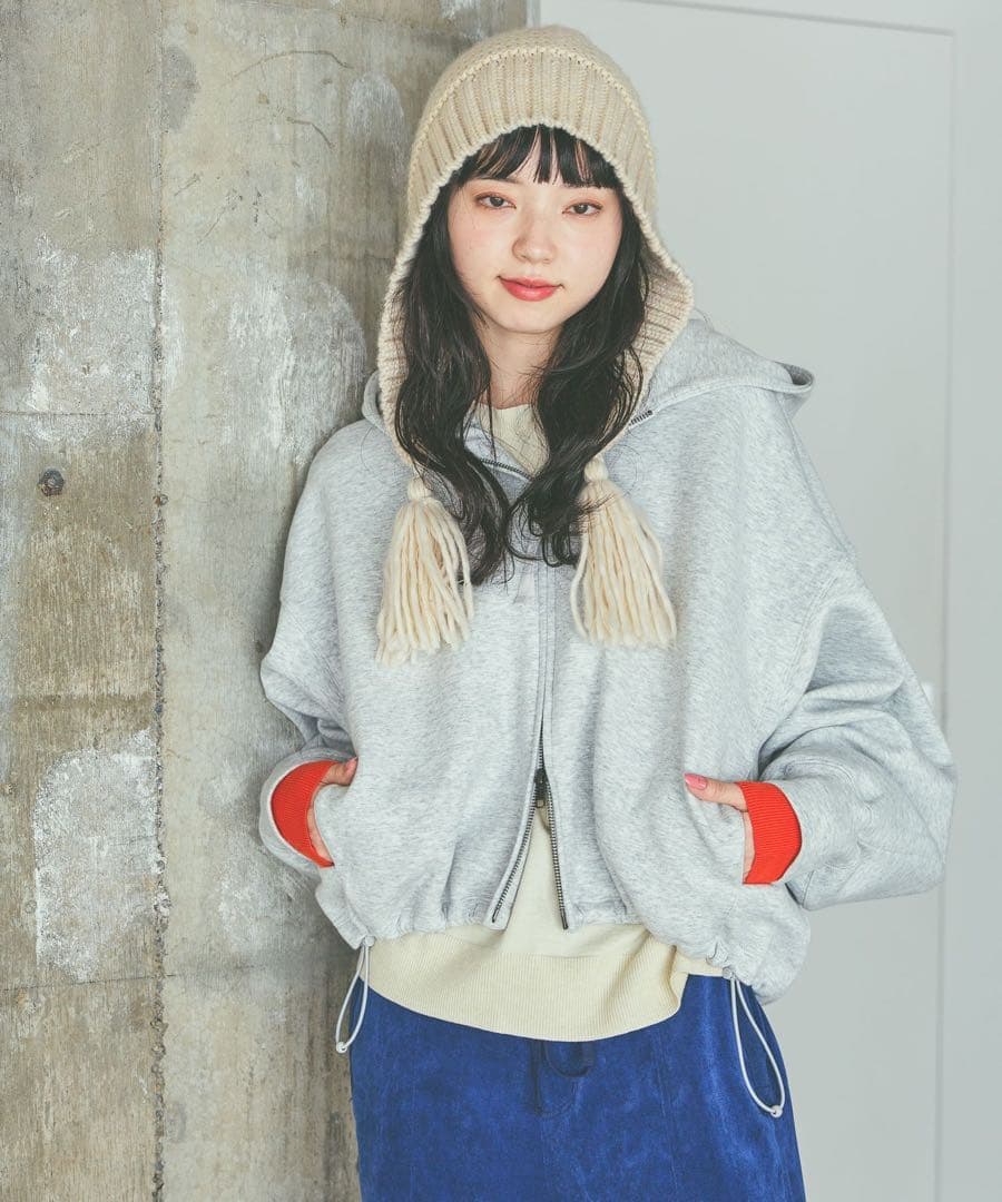 niko and.. ニコアンド　エアバルーンWジップパーカーLサイズ
