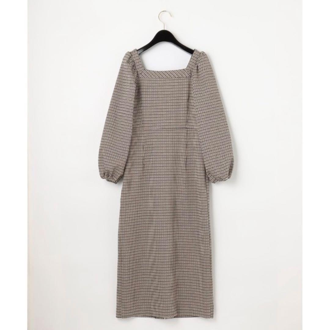 グレースコンチネンタル　チェックジャージワンピース　36 美品