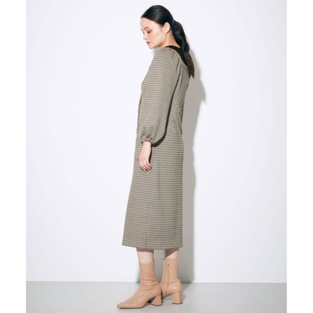 グレースコンチネンタル　チェックジャージワンピース　36 美品