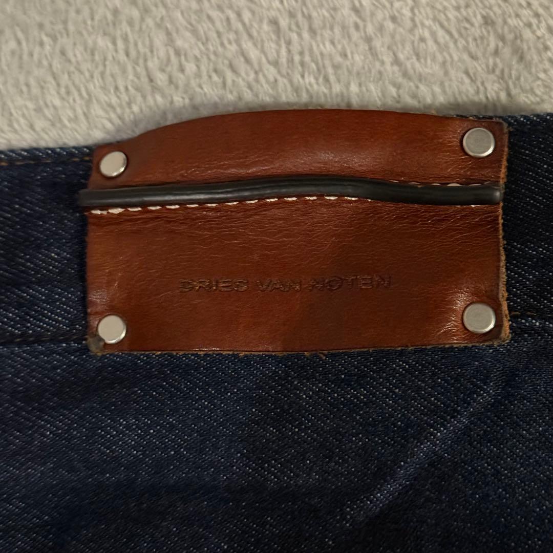 【深水光太着用】dries van noten タック　ワイドデニム