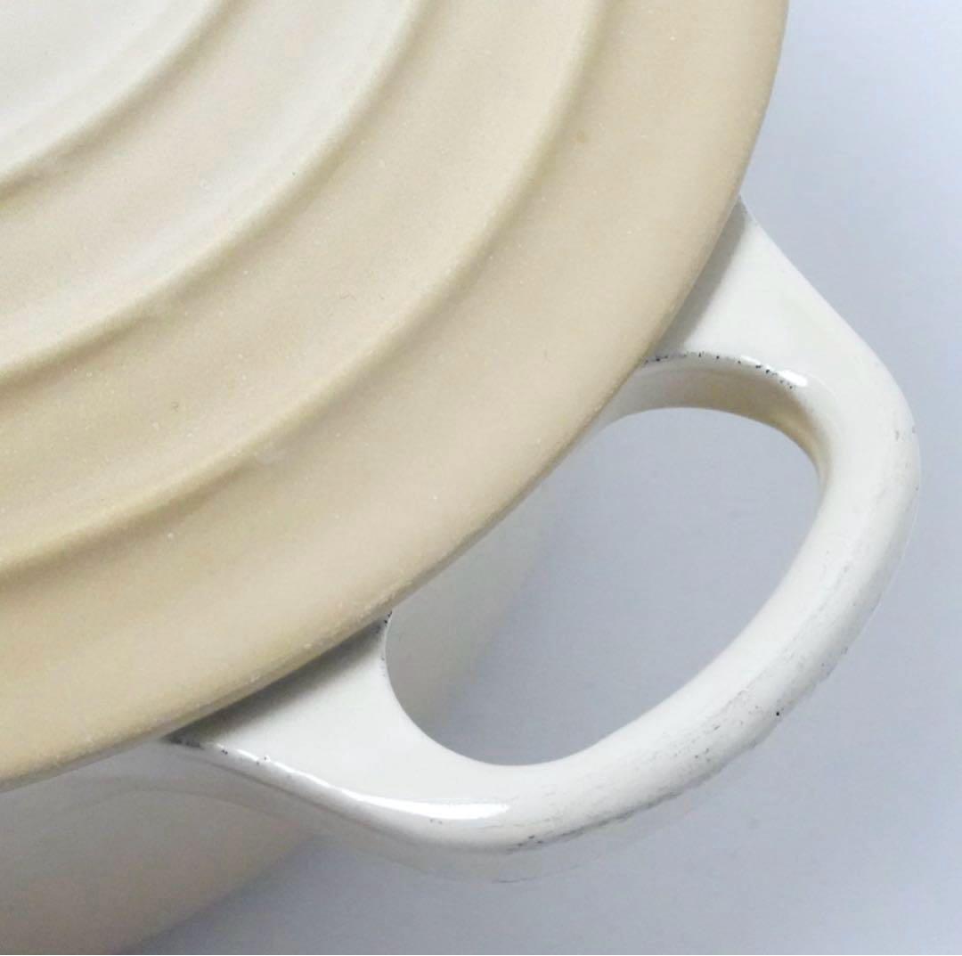 【美品】LE CREUSET　ココット ロンド デューン　18cm
