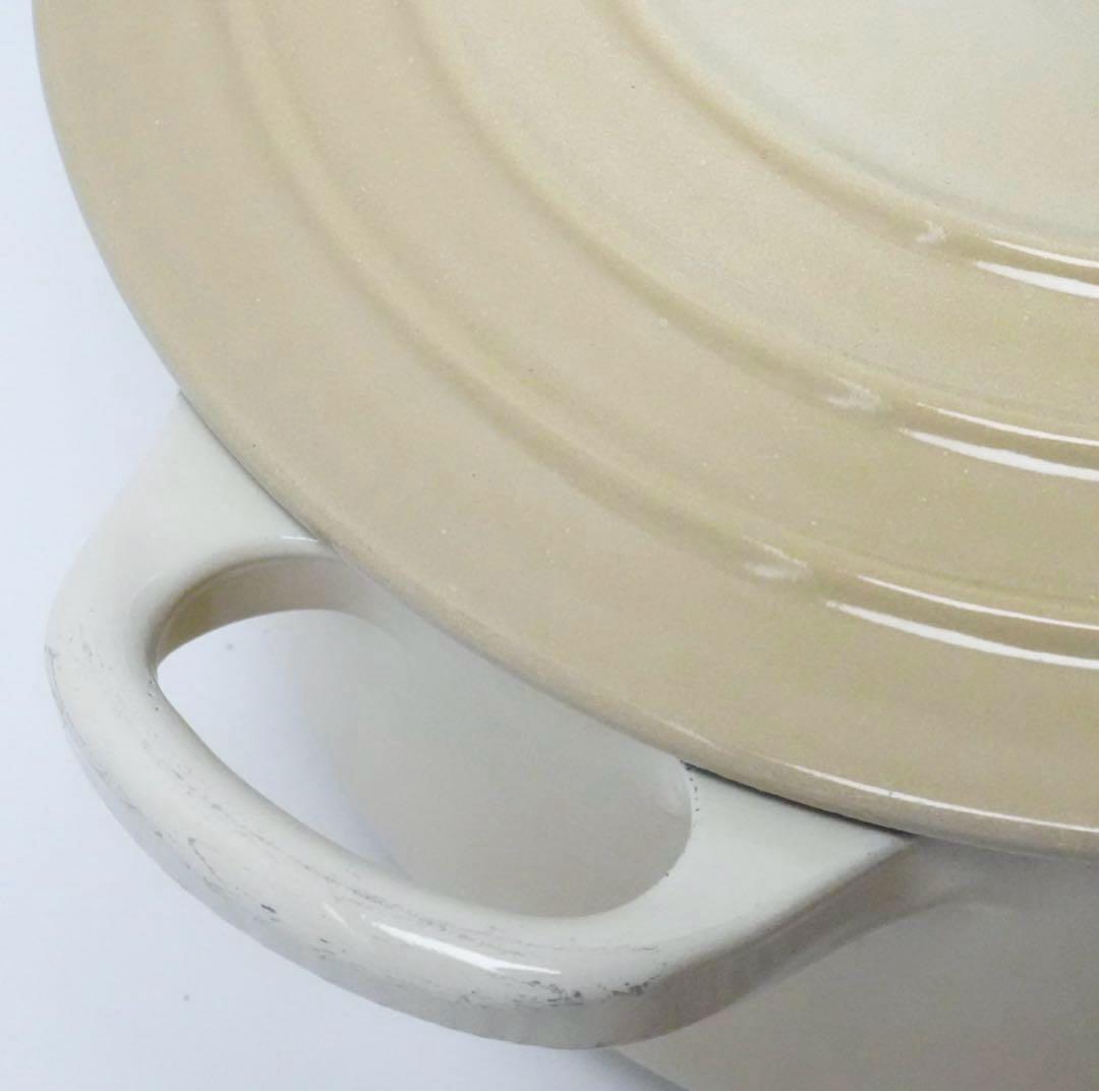 【美品】LE CREUSET　ココット ロンド デューン　18cm