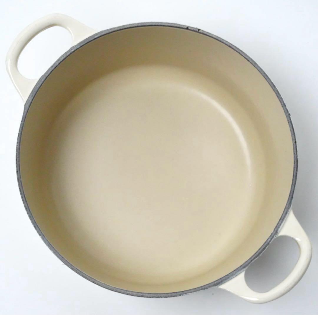 【美品】LE CREUSET　ココット ロンド デューン　18cm