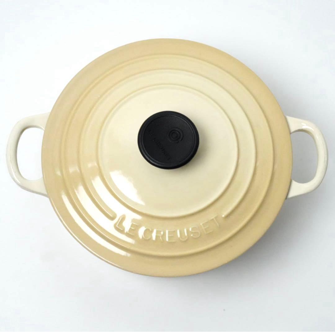 【美品】LE CREUSET　ココット ロンド デューン　18cm