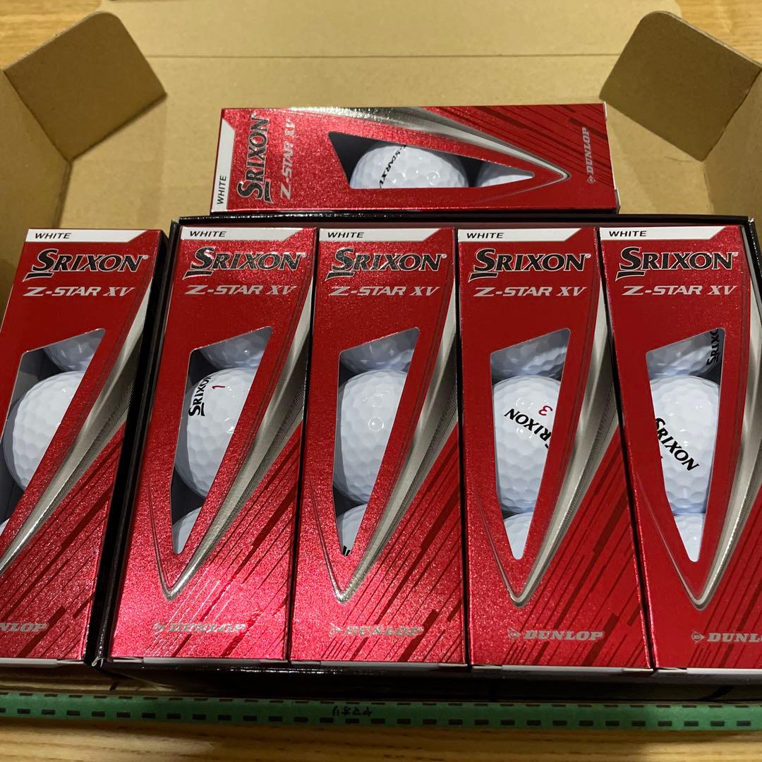 ゴルフボール　SRIXON Z-STAR XV ホワイト　18個 1.5ダース