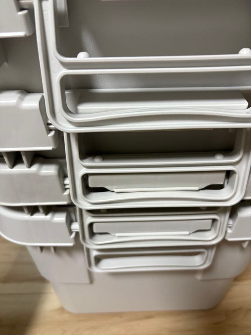無印良品★頑丈収納ボックス 大 4個セット 旧型 MUJI 収納ケース キャンプ
