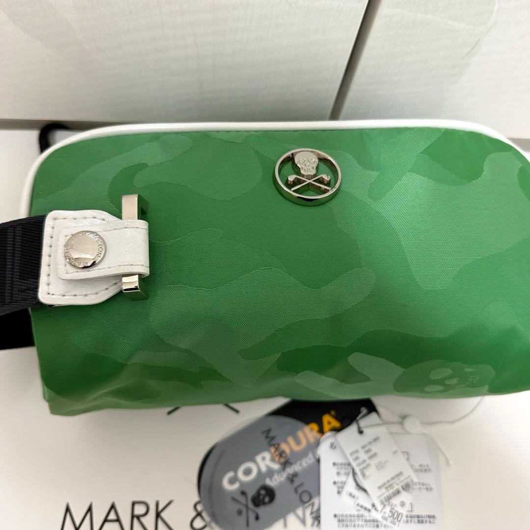 美品 ☆ MARK&LONA ポーチ クラッチ 緑 マーク&ロナ カートバッグ