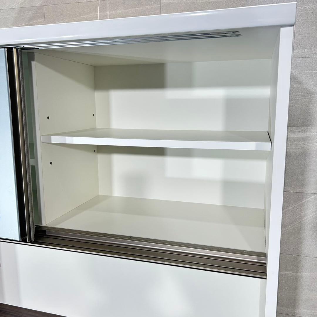 松田家具 食器棚 ファンシー 120cm おしゃれ 収納 家具 d5521