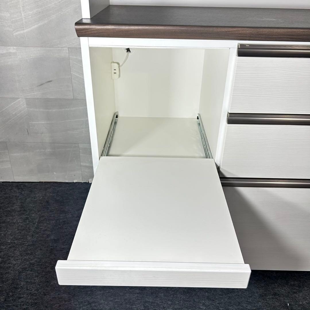 松田家具 食器棚 ファンシー 120cm おしゃれ 収納 家具 d5521