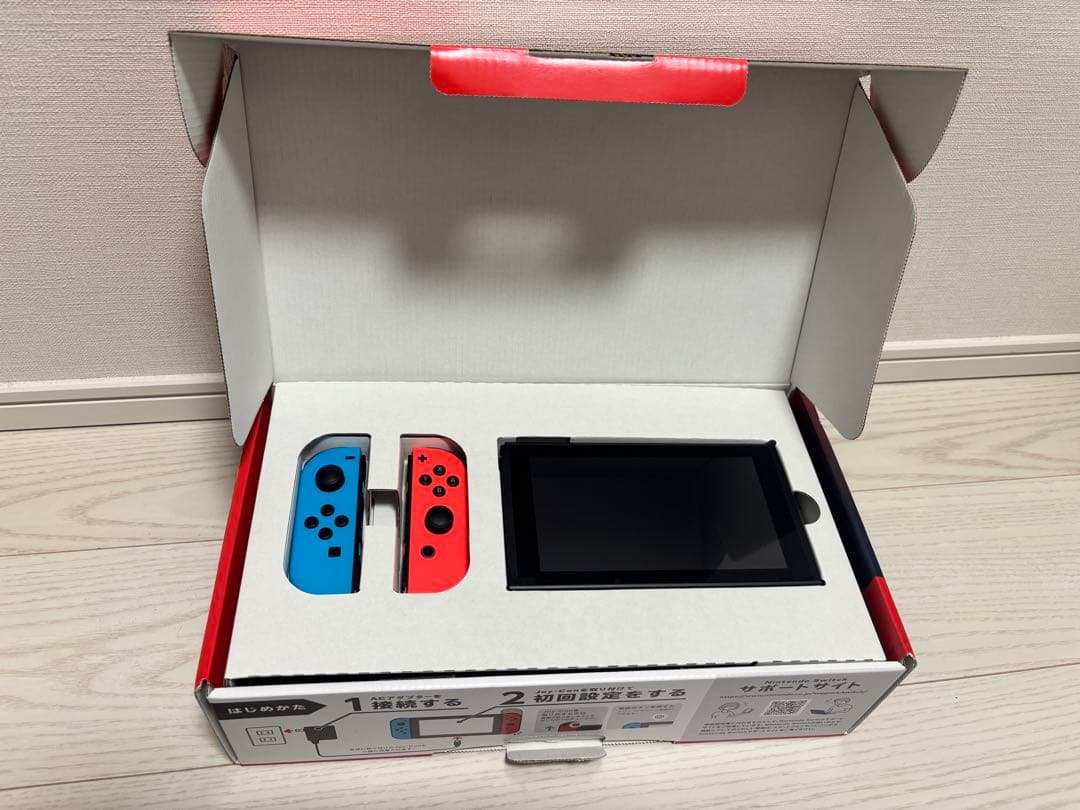 Nintendo Switch 本体 ネオンブルー/レッド ゲーム4本付き