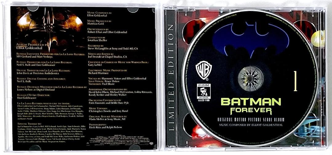 美品 廃盤 3500枚限定盤 CD バットマン フォーエヴァー サウンドトラック
