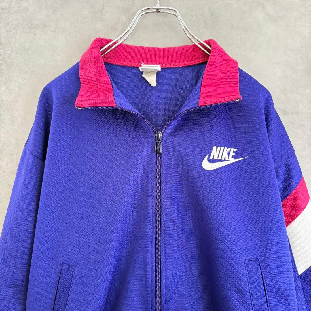 90s ヴィンテージ OLD NIKE ナイキ トラックジャケット パープル L