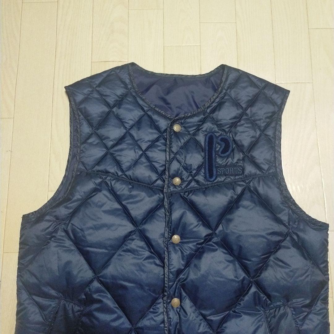 美品　PAPAS パパス　ダウンベスト　キルティング　ゴルフ　ダウン　フェザー