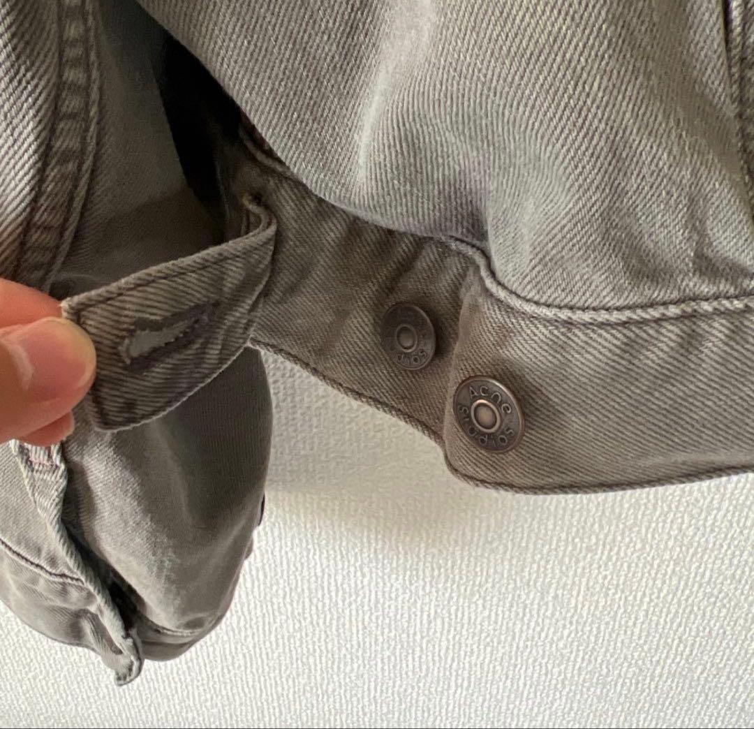acne studios クロップドデニムジャケット ウォッシュド ブラック