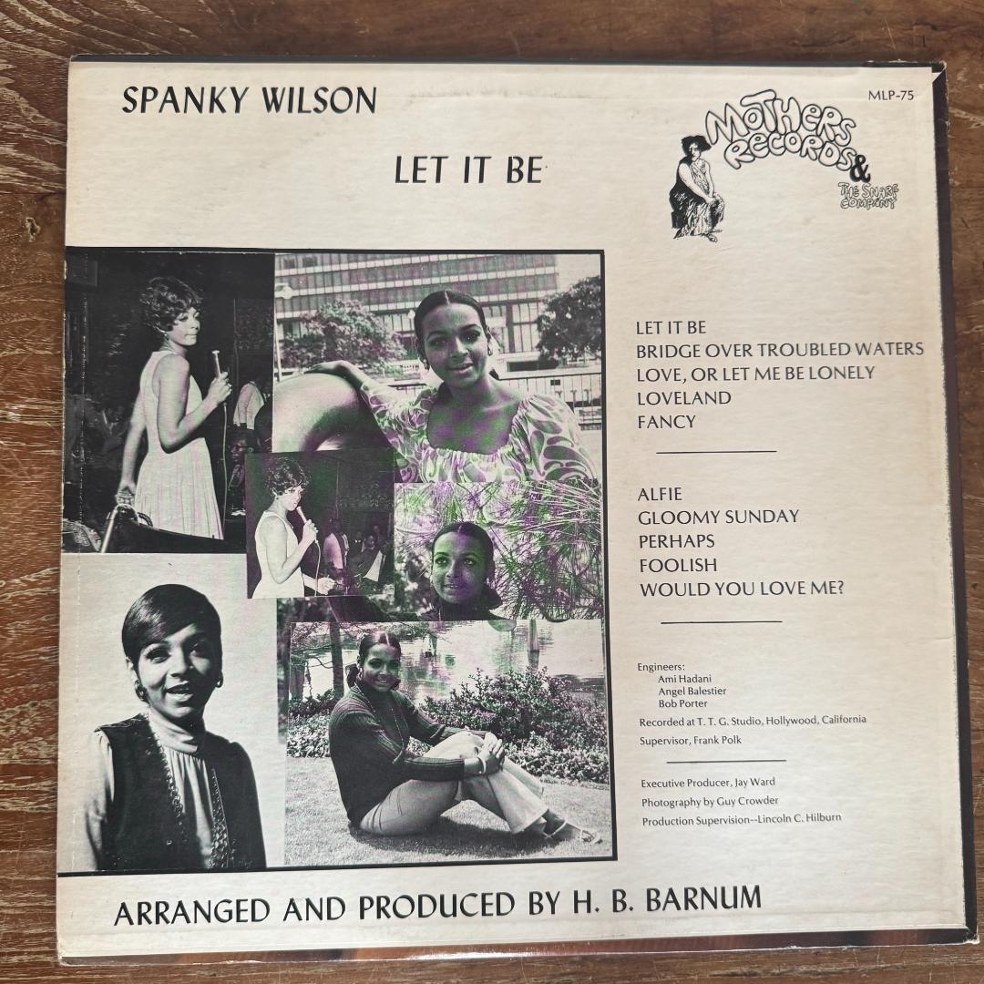 SPANKY WILSON LET IT BE レコード オリジナル