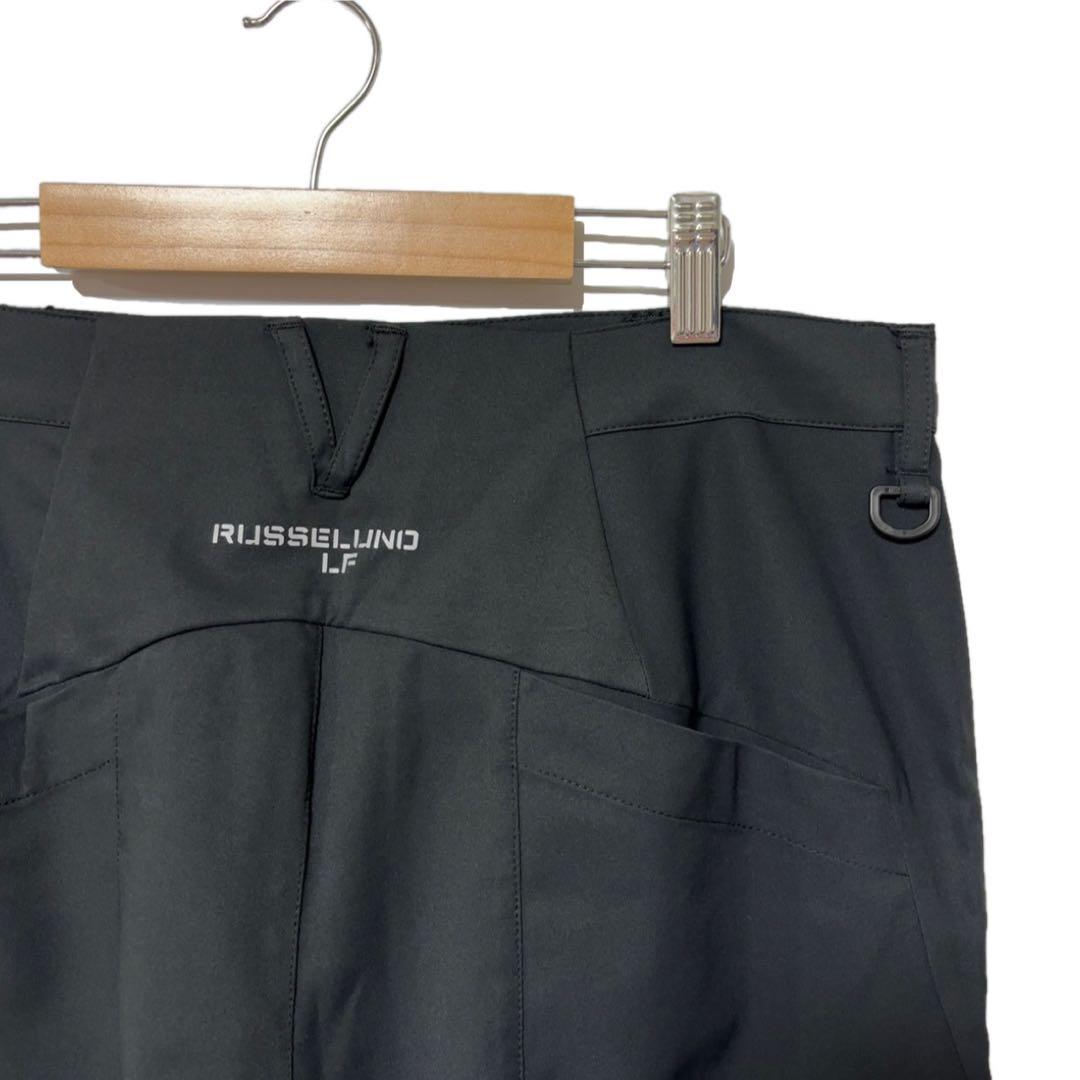 新品 ラッセルノ ゴルフ RS ロゴ ストレッチ ショーツ ブラック L 5