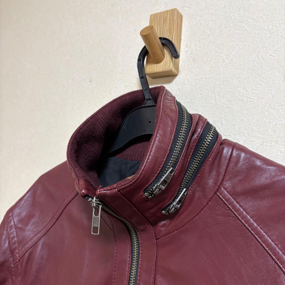 JACKROSE ラムレザー シングルライダースジャケット 4
