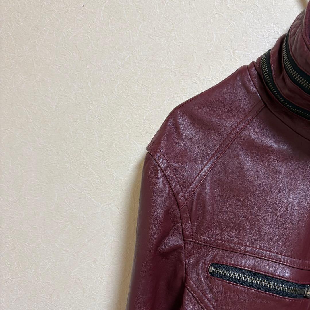 JACKROSE ラムレザー シングルライダースジャケット 4