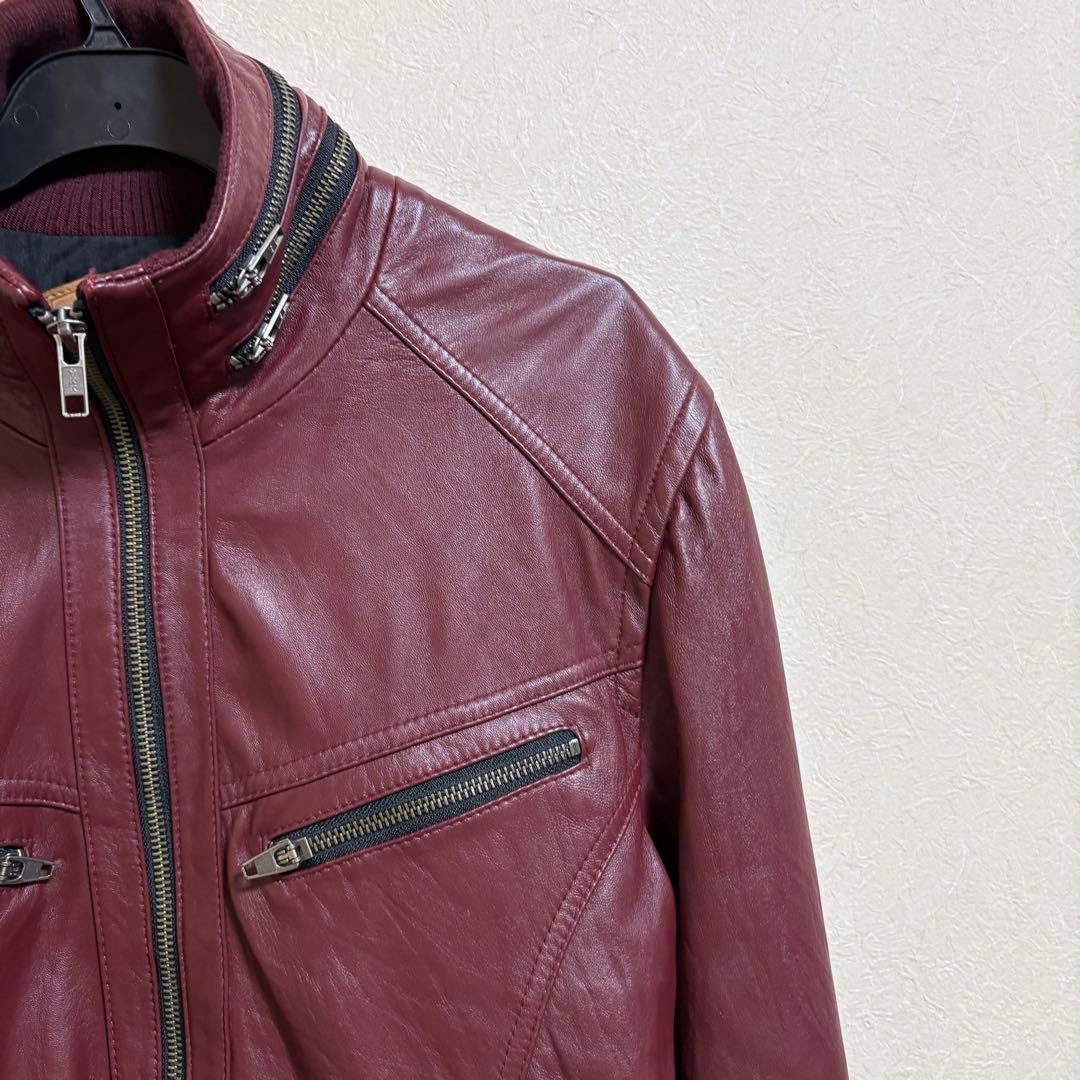 JACKROSE ラムレザー シングルライダースジャケット 4