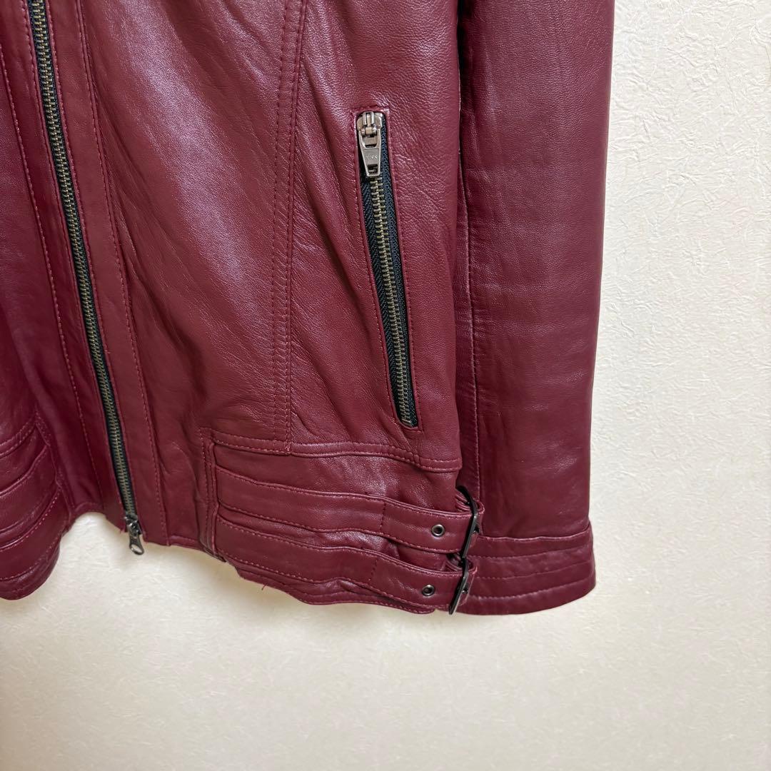 JACKROSE ラムレザー シングルライダースジャケット 4