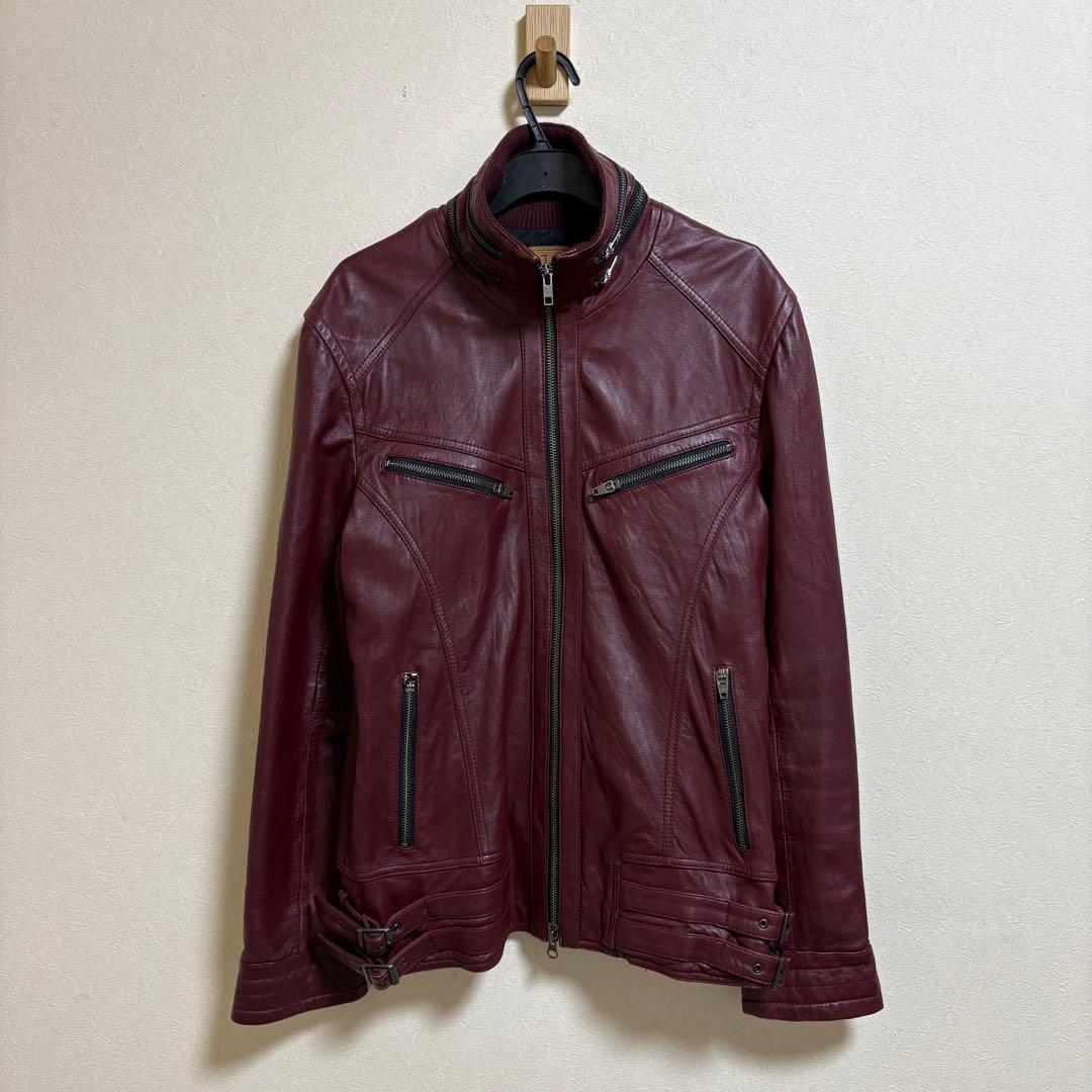JACKROSE ラムレザー シングルライダースジャケット 4