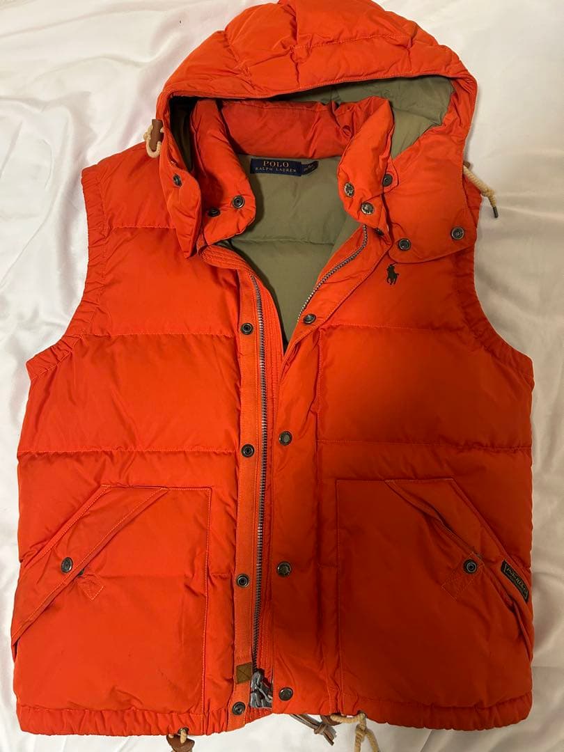 ⭐︎年始セール⭐︎Polo Ralph Lauren ダウンベスト M オレンジ