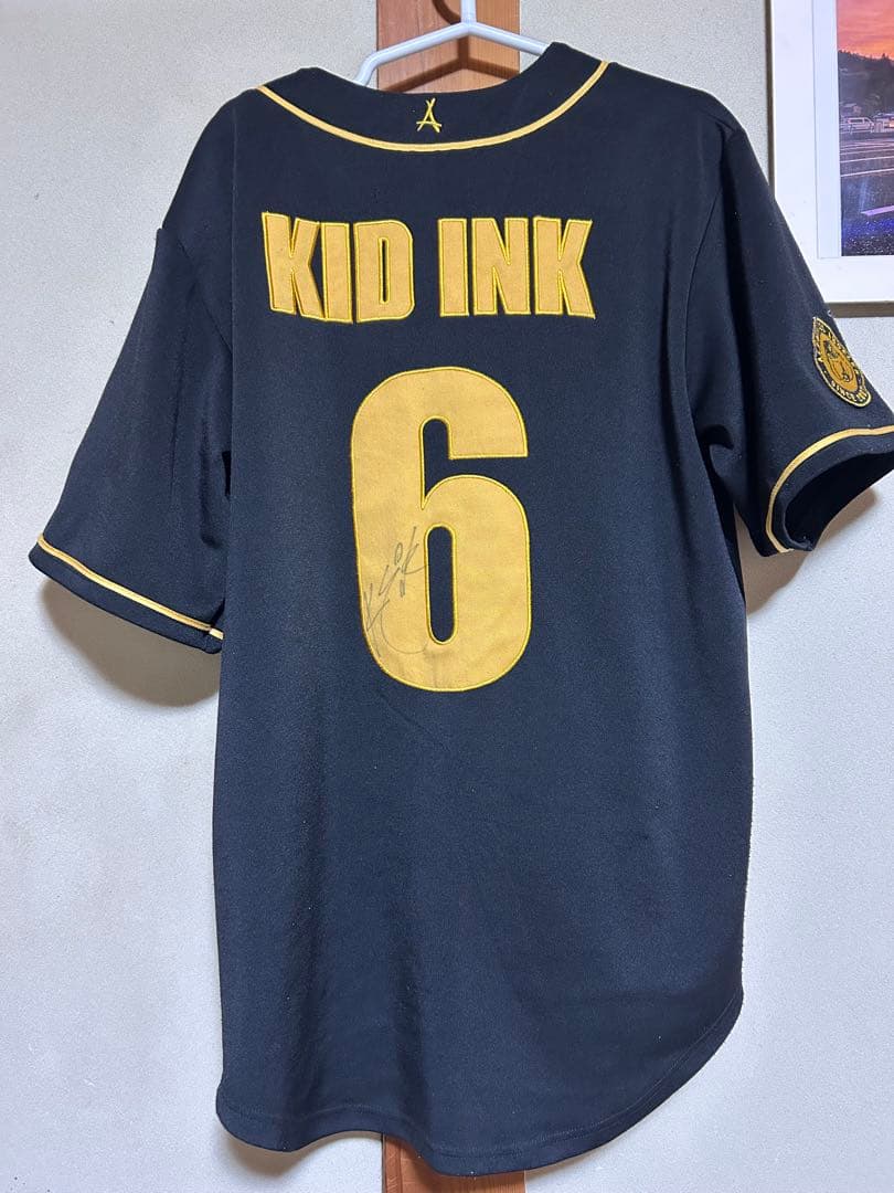 KID INK サイン入り ベースボールシャツ　6番