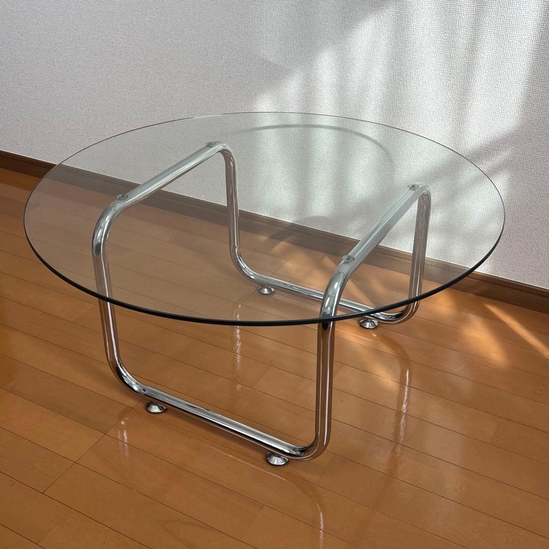 幅80cm ガラスセンターテーブル