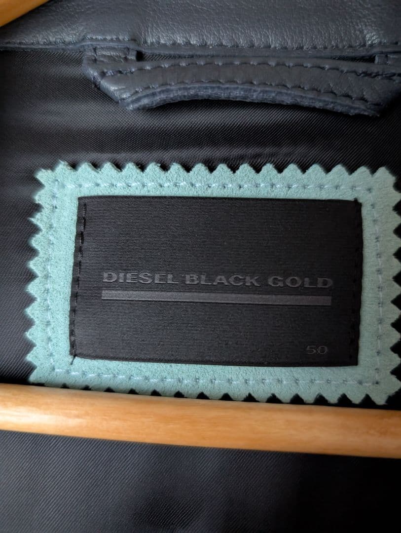 hajimari様 DIESEL BLACK GOLD レザージャケット ＸＬ