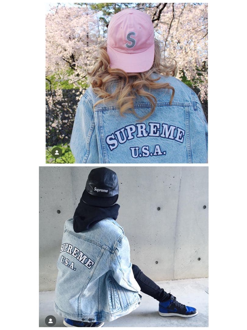 supreme 16ss denim trucker jacket Sサイズ