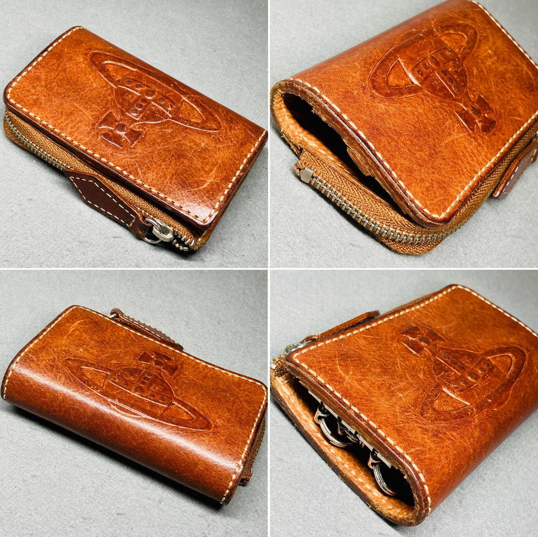 ★希少★【Vivienne Westwood】4連キーケース＆小銭入れ 型押し