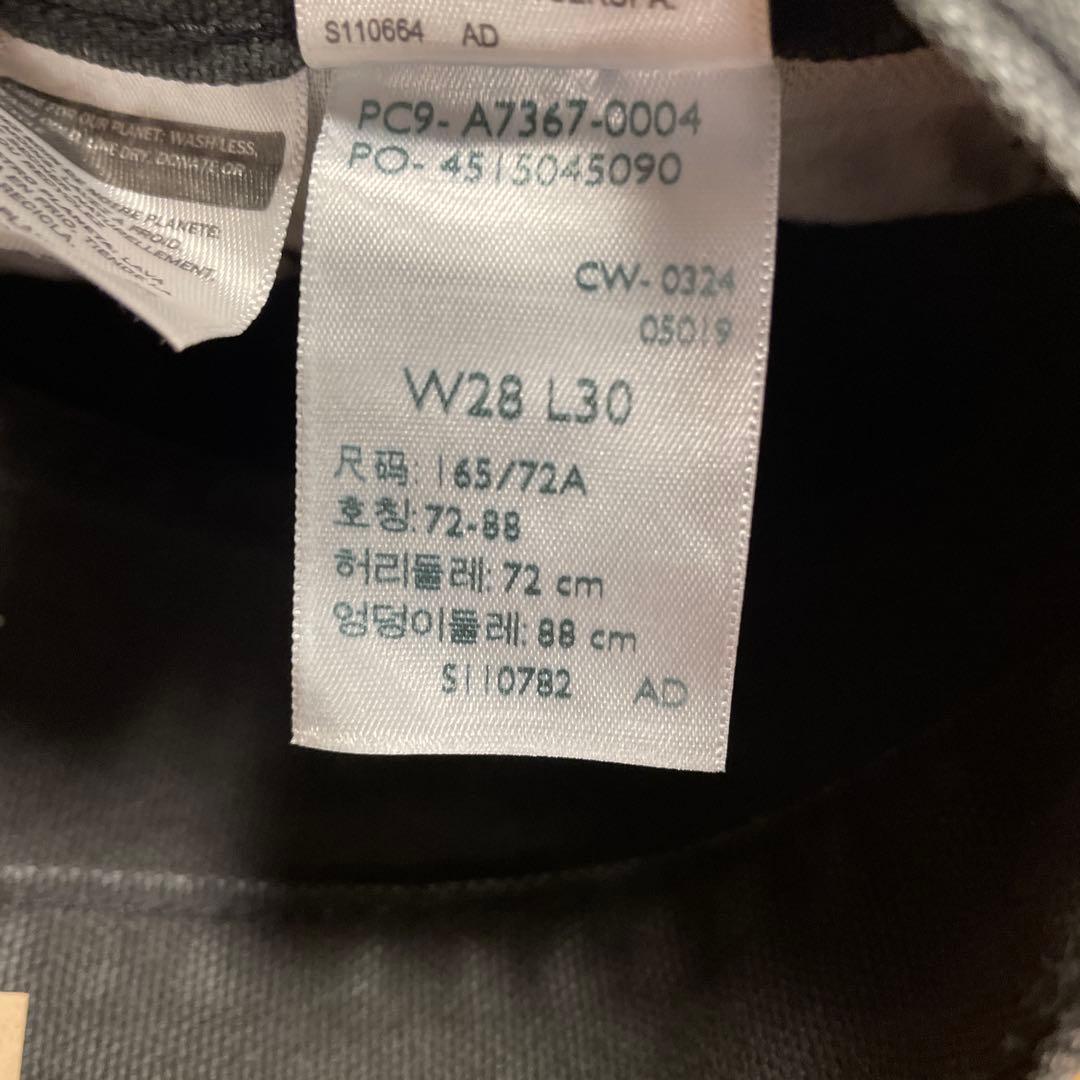 unisex Levi's 568 ルーズストレート ダブルニーブラック　W28
