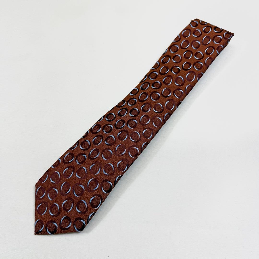 フランス製 Charvet シャルべ オーバル柄 シルク100% 美品
