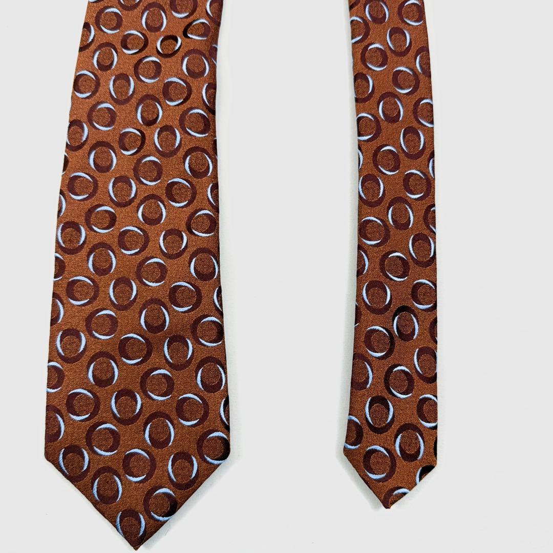 フランス製 Charvet シャルべ オーバル柄 シルク100% 美品