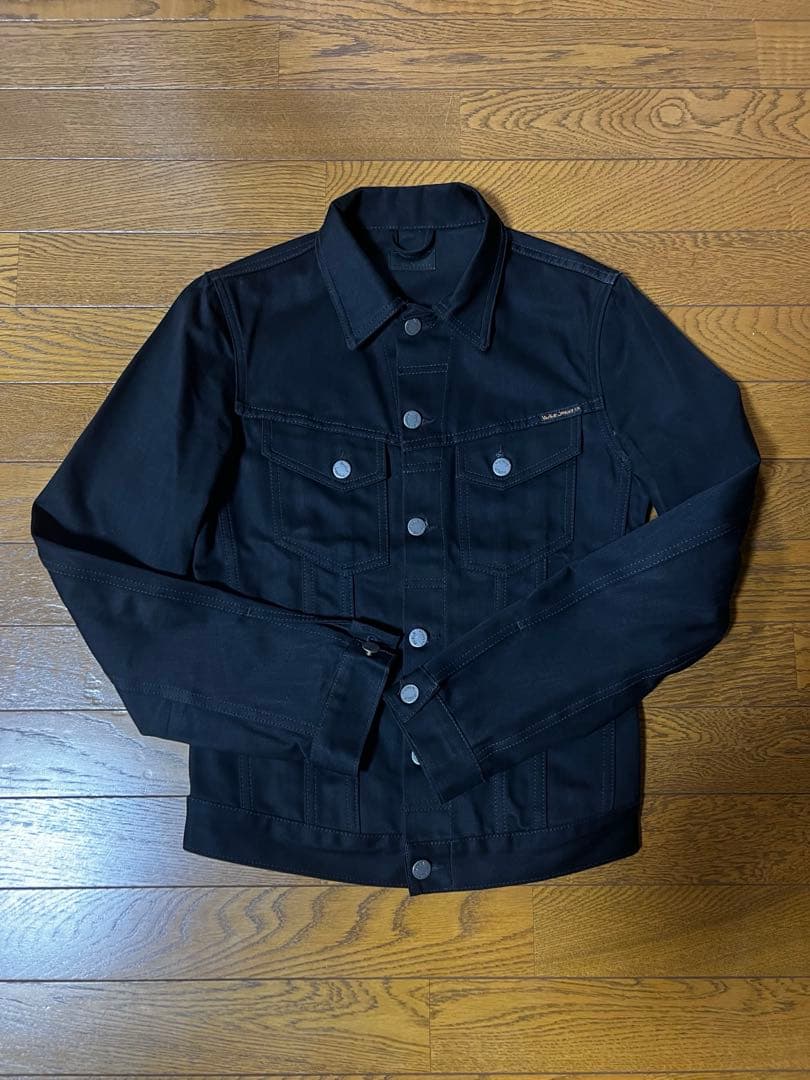 【美品】Nudie Jeans Co DRY BLACK デニムジャケット XS
