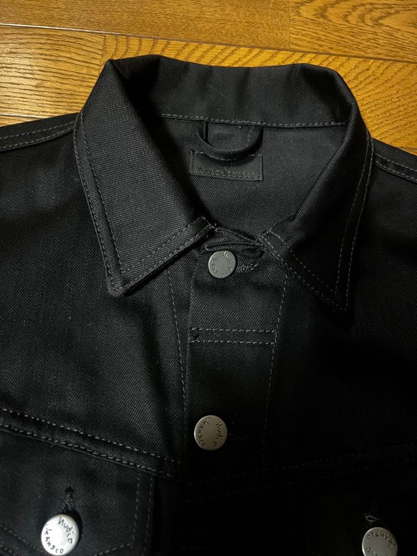 【美品】Nudie Jeans Co DRY BLACK デニムジャケット XS