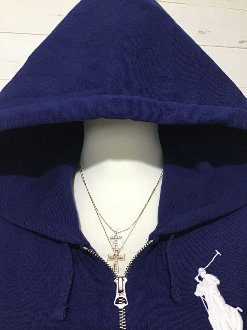 ★ラルフローレン★Y2K polo ポロ ビッグポニー パーカー ネイビー