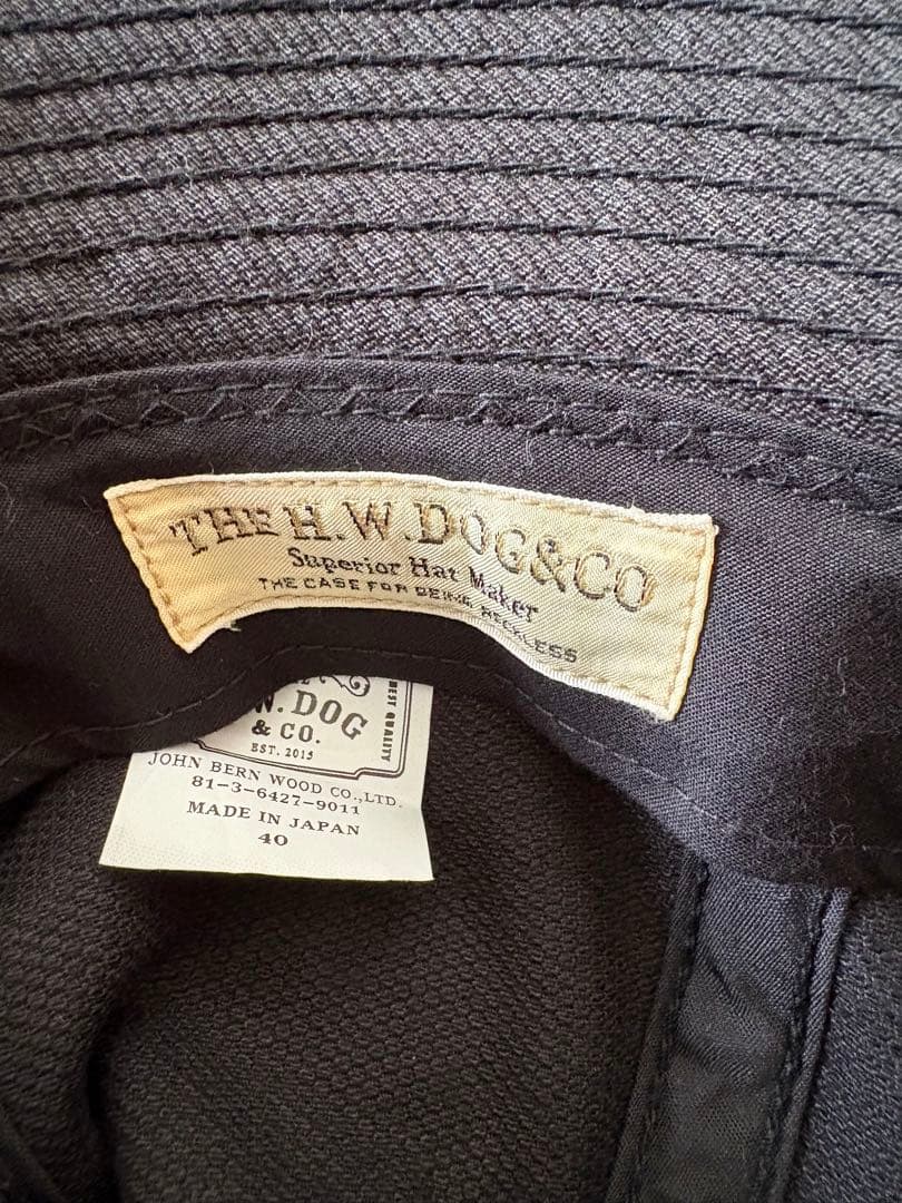 帽子 THE.H.W.DOG&CO FATIGUE HAT (Black)