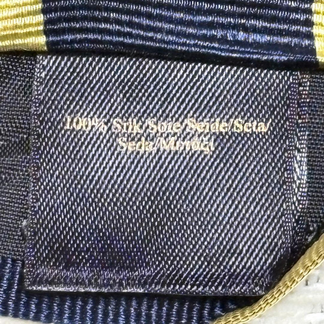 極美品 ブルックスブラザーズ 現行タグ レジメンタル ネクタイ ネイビー