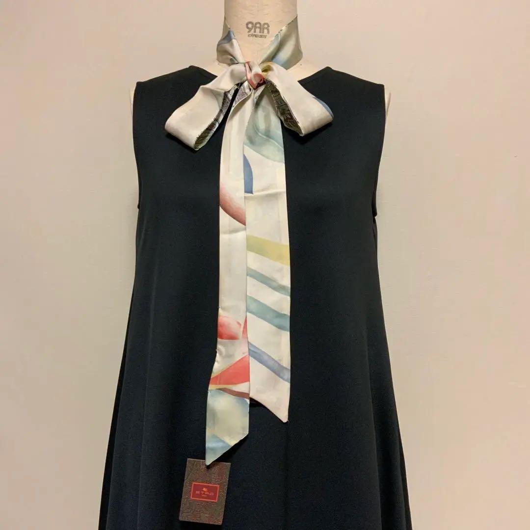 洗練されたデザイン　ETRO シルク　ペイズリーナ　スカーフ　マキシサイズ　3