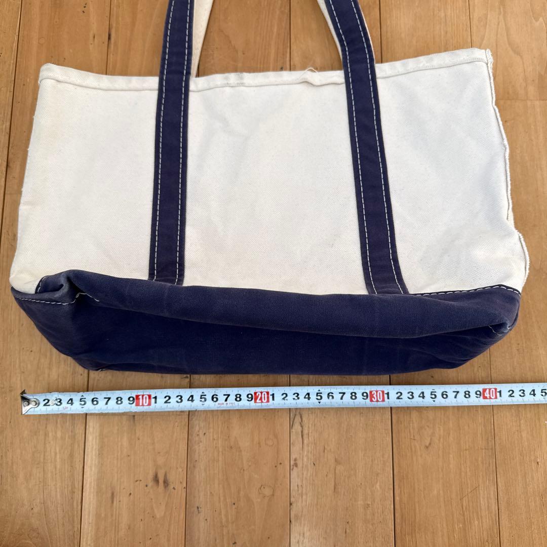 90s L.L.Bean ボートアンドトート　ネイビー　エルエルビーン