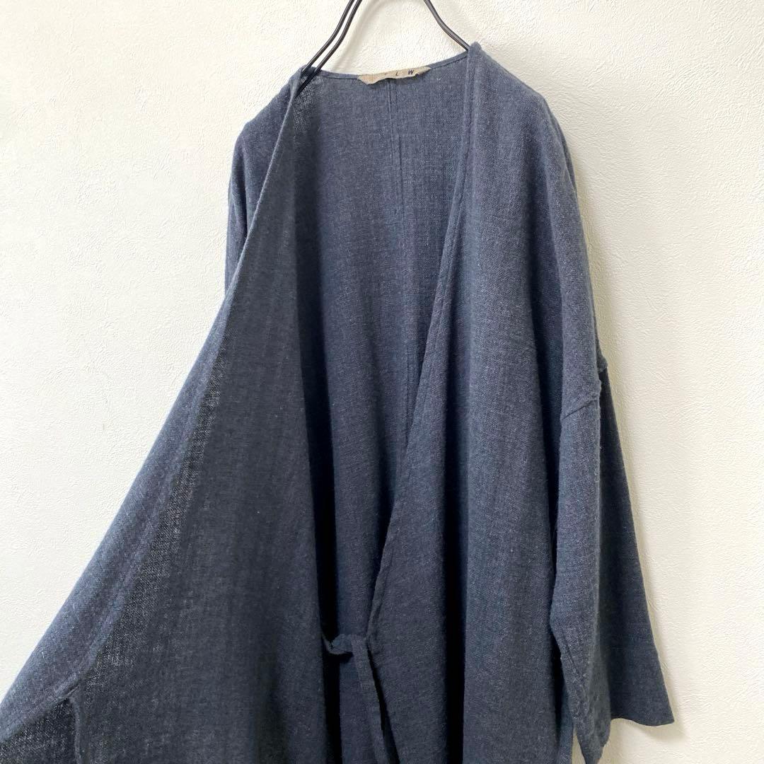 FLW fog linen work リネンウールカシュクールワンピース
