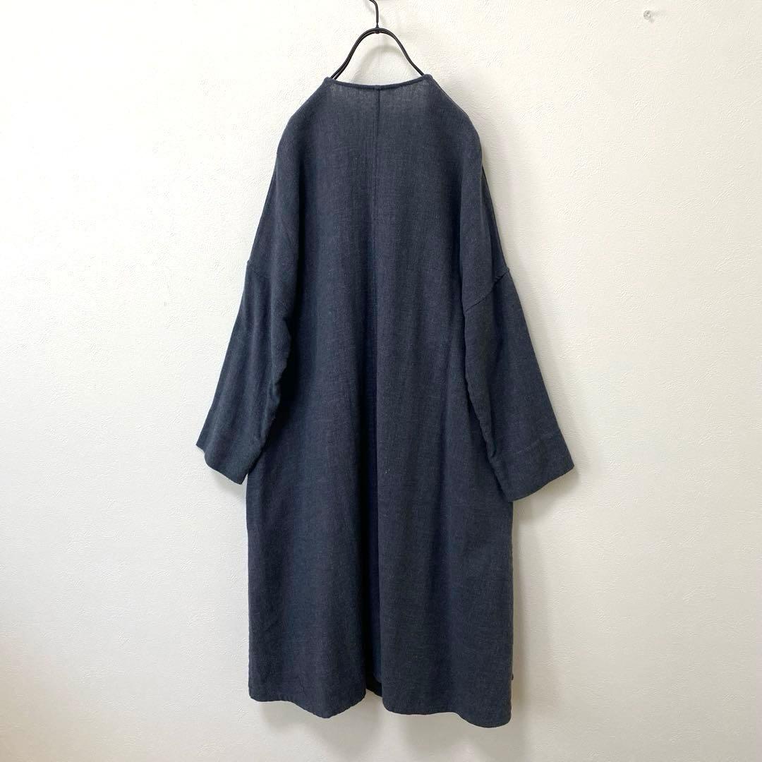 FLW fog linen work リネンウールカシュクールワンピース