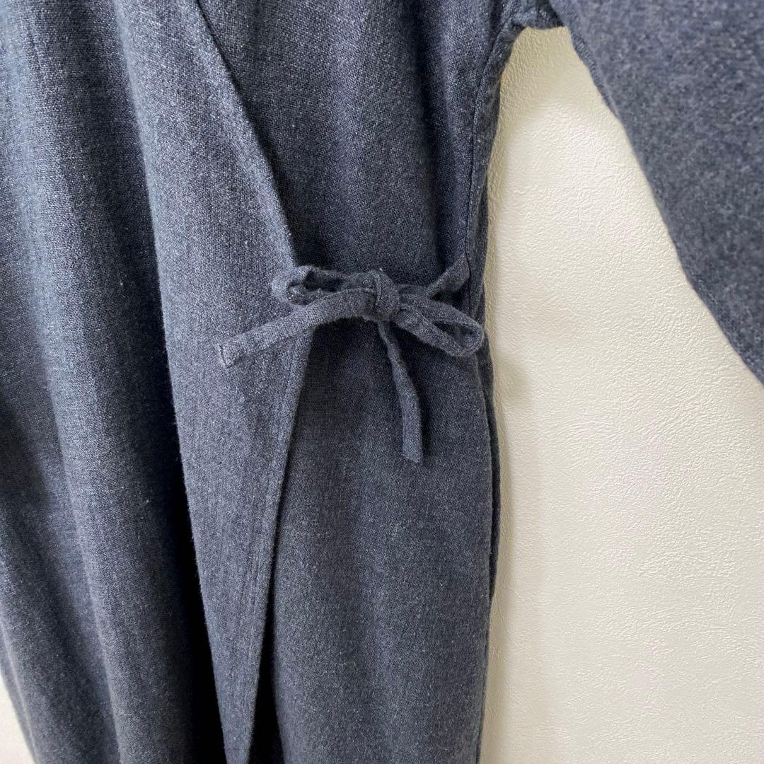 FLW fog linen work リネンウールカシュクールワンピース